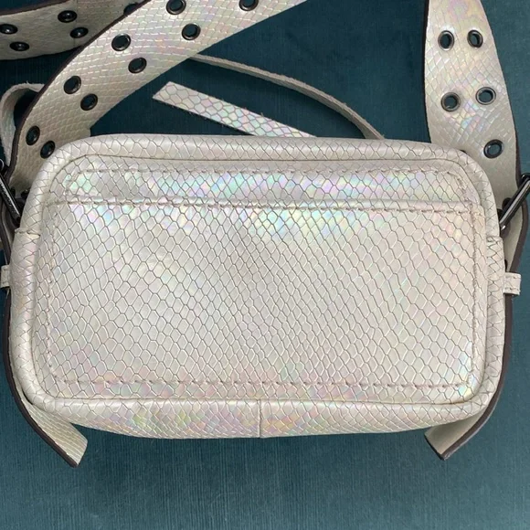 Aimee Kestenberg Cooper Hologram Snake Embossed Leather Crossbody Bag - Picture 6 of 14